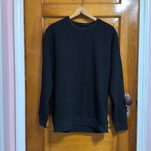 Zara Other - Zara Black Textured Crewneck Sweater Men’s US Medium